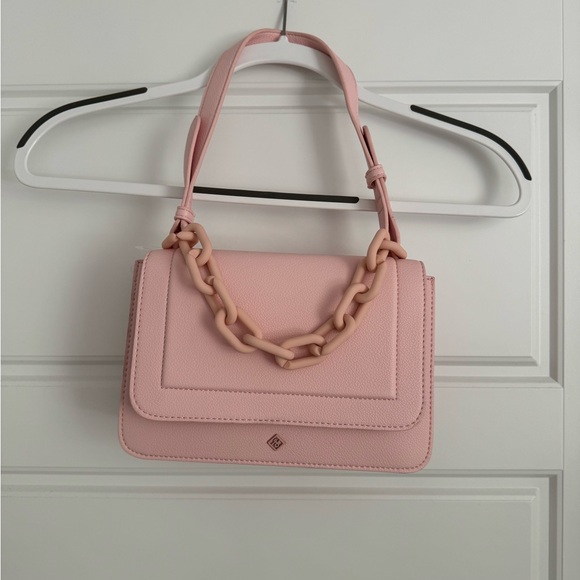Call It Spring Handbags - Call It Spring Pink Shoulder Bag with Cross Body Strap
